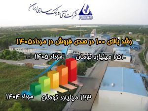 جهش ۱۰۵ درصدی فروش شرکت آنتی‌بیوتیک‌سازی ایران در مردادماه ۱۴۰۵ / ثبت رکورد فروش ۲۵۱ میلیارد تومانی علی‌رغم چالش‌های زنجیره تأمین
